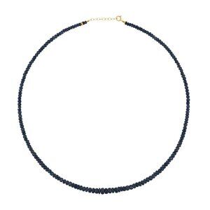 JIA JIA Sapphire 70 Karat Blue Beaded Gemstone Necklace NEW $595
